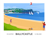 Co Antrim - Ballycastle Beach Unframed 40x30