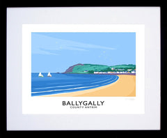 Co Antrim - Ballygally-40 x 30-Black Box Frame (With Mount)