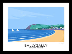 Co Antrim - Ballygally-40 x 30-Black Box Frame (No Mount)
