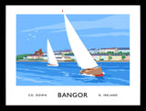 Co Down - Bangor Seafront Frame Black 40x30 No Mount