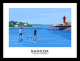 Co Down - Bangor Marina-40 x 30-Black Box Frame (No Mount)