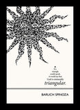 Baruch Spinoza - Triangular Black Frame