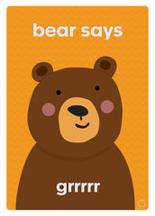 Bear Says Unframed