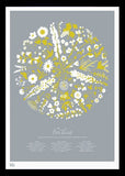 Nature - Bee Kind (Warm Grey) Black frame