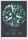 Nature - Bee Kind (Sheer Slate) Unframed