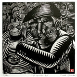 Linoprint - Belfast Pint