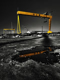 Belfast - Shipyard Cranes Unframed 30x40