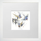 Print Open Edition Animals - Belonging-12 x 12-Small Flat White Frame