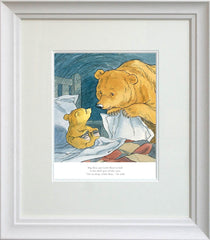 Big Bear Put Little Bear to Bed Framed
