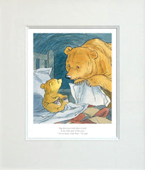 Big Bear Put Little Bear to Bed Unframed