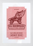 BJ's Roller Disco - Flat White Frame