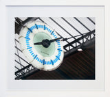 Paris In Blue - Clock Frame White 