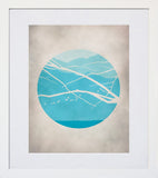 Blue Hour In The Mountain White Frame