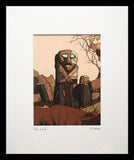Boa Island-16 x 11.5-Small Flat Black Frame