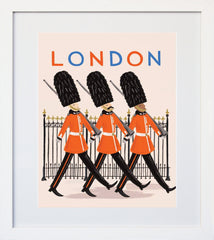 Bon Voyage London White Frame