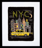 Bon Voyage New York Framed