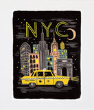 Bon Voyage New York Unframed