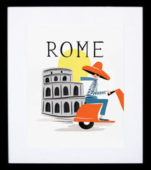 Bon Voyage Rome Framed