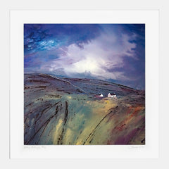 Print - Bothy Cottages - White Box Frame