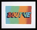Northern Irish Slang - Bout Ye Black Frame