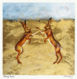 Print - Boxing Hare - Unframed
