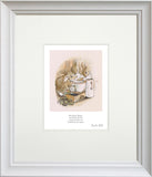 Peter Rabbit - Bread, Milk And Blackberries - White Scoop Frame