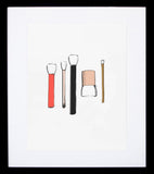 Brushes Framed