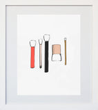Brushes White Frame