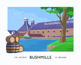 Co Antrim - Bushmills Unframed 40x30