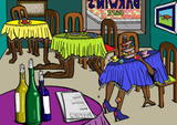 Cafe Darwin Unframed