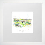Print Open Edition Landscapes - Royal Portrush Calamity Corner-12 x 12-Small Flat White Frame