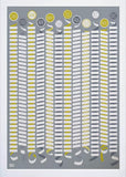Pattern - Wall Calendar in Grey Frame White