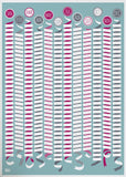 Pattern - Wall Calendar In Blue Unframed