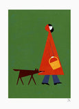 Caperucita Y El Lobo-36 x 51.5-Unframed