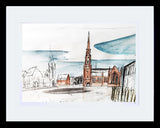 Sketchbook on Paper - Carlisle Circus Framed