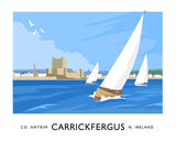 Co Antrim - Carrickfergus Yachts Unframed 40x30 