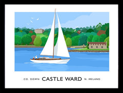 Co Down - Castleward Frame Black 40x30 No Mount