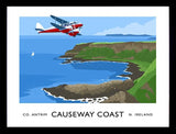 Co Antrim - Causeway Coast-40 x 30-Black Box Frame (No Mount)