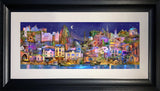 Dream Series Co Antrim - Causeway Landing-81 x 33-Chunky Black Frame