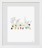 Central Park White Frame