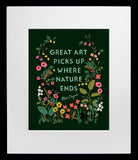 Chagall Quote Black Frame