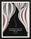 Literary Print - Charles Baudelaire - Balloons - Framed