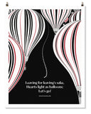 Literary Print - Charles Baudelaire - Balloons - Unframed