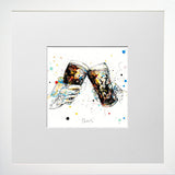 Print Open Edition Drinks - Cheers-12 x 12-Small Flat White Frame