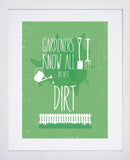 Gardeners Know White Frame