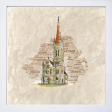 North Down - St Colmcilles Church Holywood White Frame