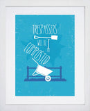Trespassers White Frame