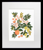 Citrus Floral Black Frame
