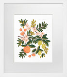 Citrus Floral White Frame