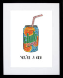 Drinks - Club Orange Black frame